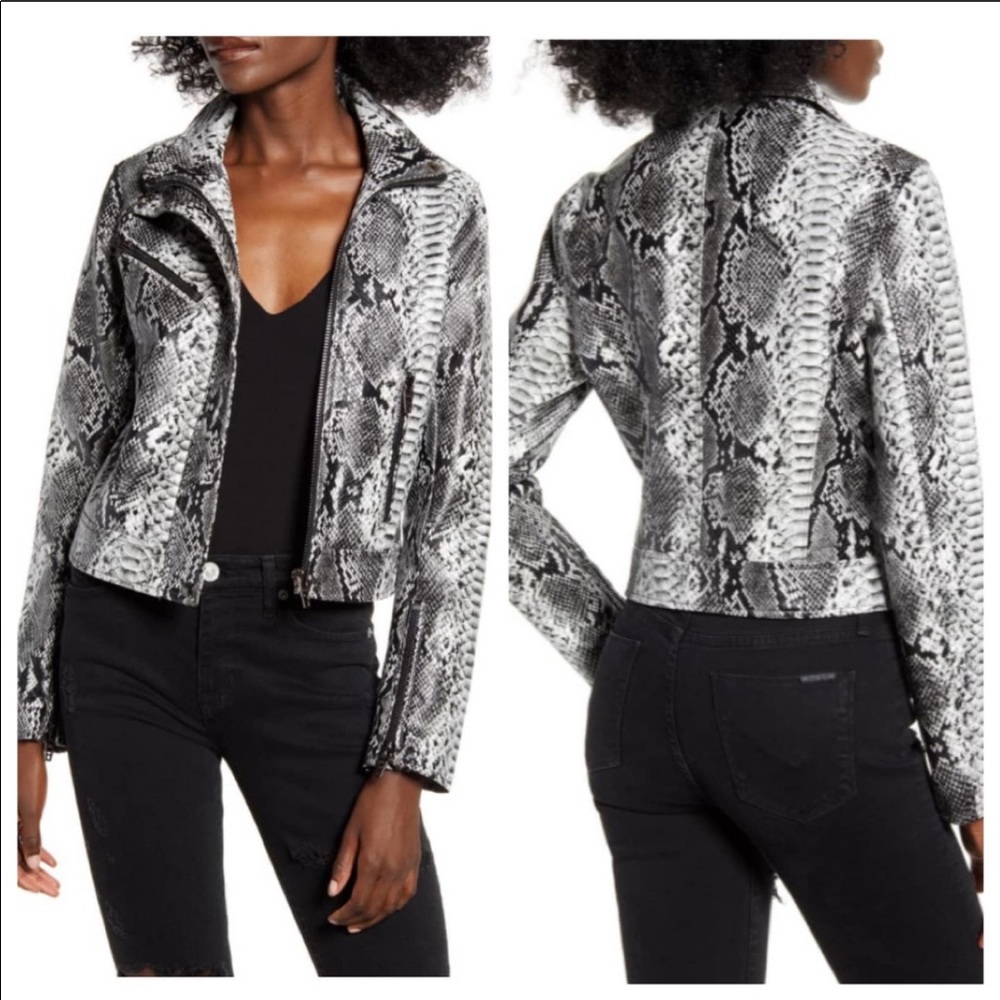 COPY - New BLANKNYC Snake Embossed Moto Jacket